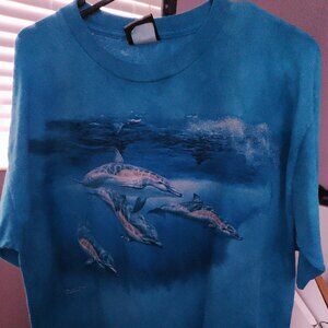 Liquid Blue Dolphin Shirt